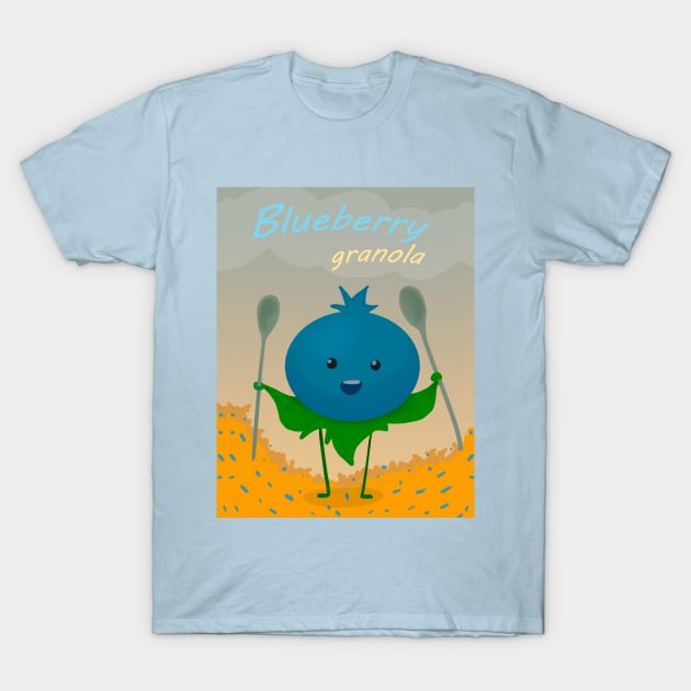 BlueBerry granola T-Shirt by VictorB